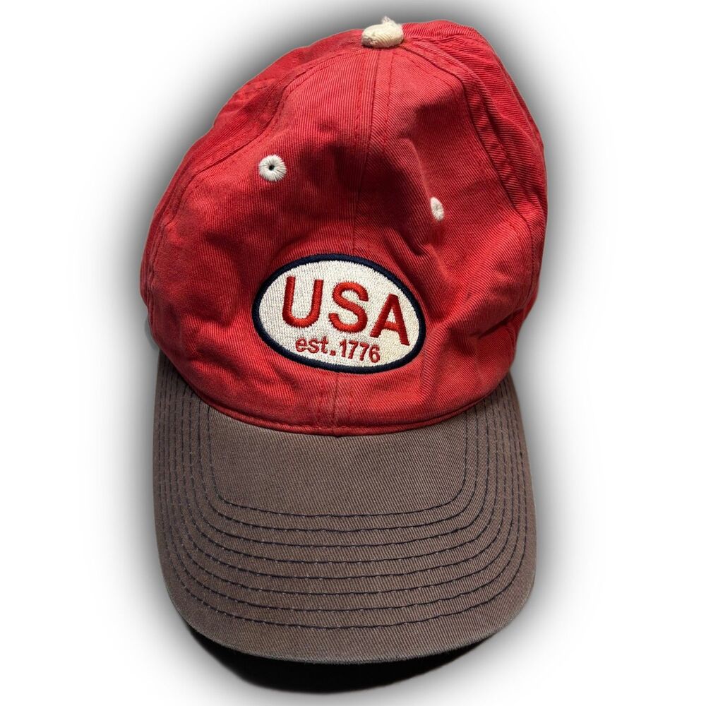 Vintage USA 1776 Distressed Two-Tone Hat